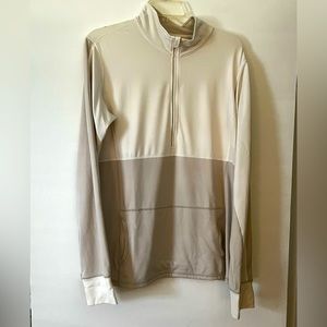 Xersion Front Zipper Two Tone Long Sleeved Active Wear Top